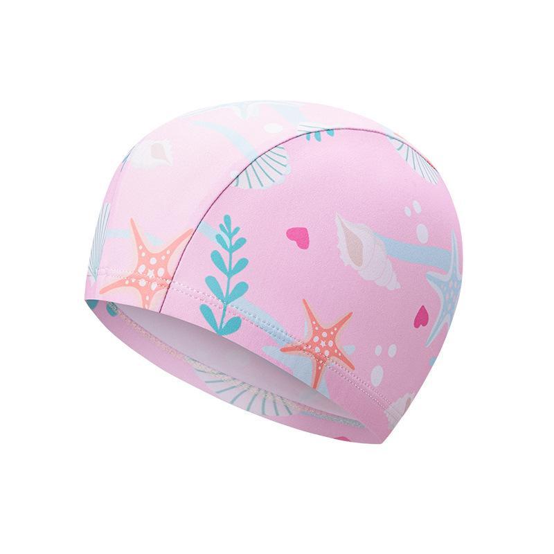 Swim Hat Silicone - ~Kids Cartoon Print Swim Cap High