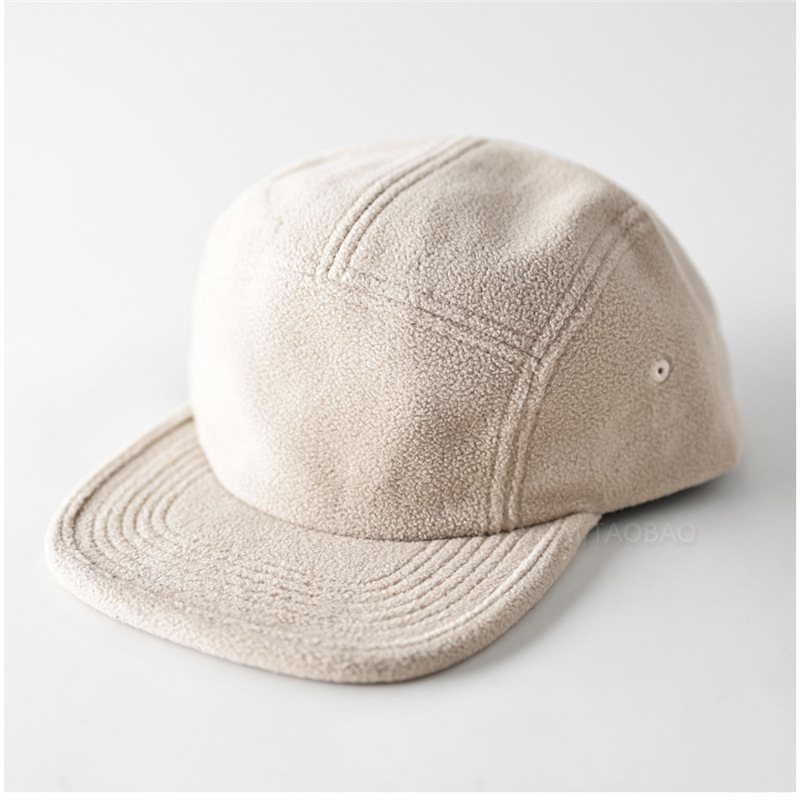 Corduroy Cap 5 Panel - Autumn and Winter New Solid Color