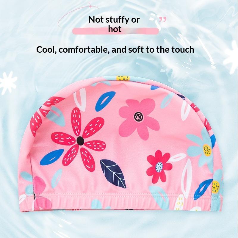 ~Kids Cartoon Print Swim Cap H - огляд і ціна Swim Hat Silicone