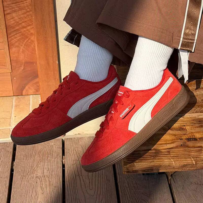 New PUMA Palermo Red Suede Sne - огляд і ціна Puma Shoes Suede Classic