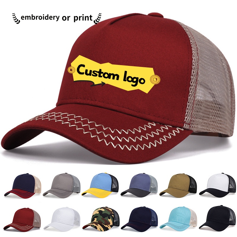 Custom Logo Mesh Baseball Cap  - огляд і ціна Trucker Cap Mesh