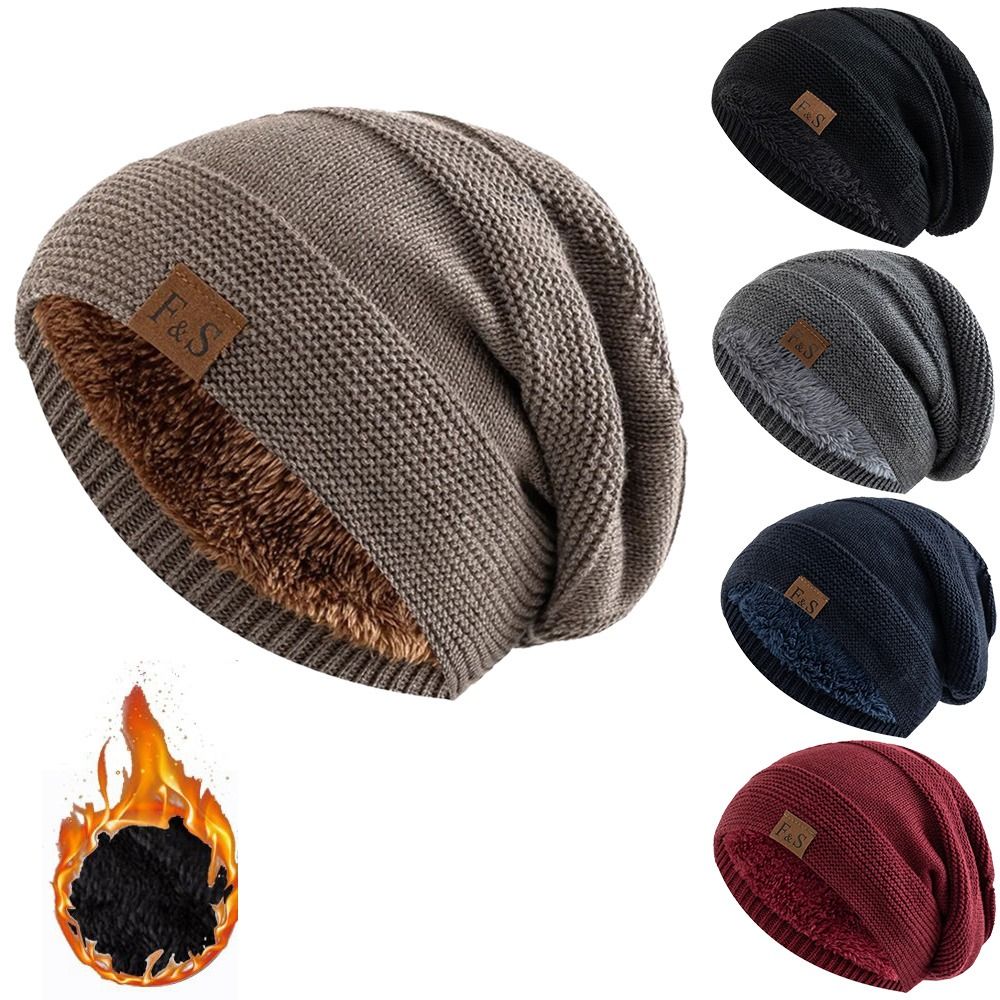 Casual Fur Lined Winter Beanie - огляд і ціна Beanie Cuffed Knit