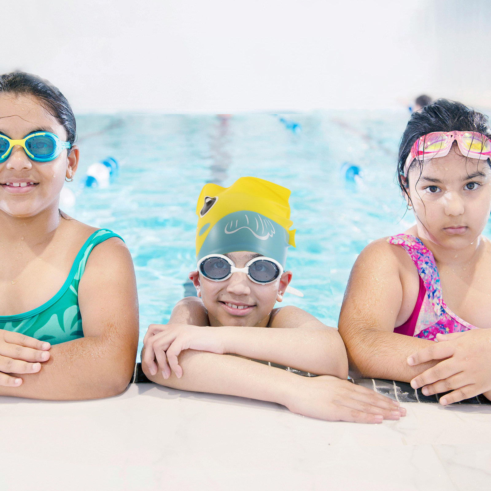 Kids Silicone Swim Cap Cute Fi - огляд і ціна Swim Hat Silicone