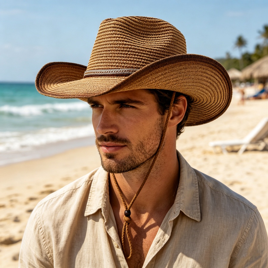 Retro Western Cowboy Gradient  - огляд і ціна Cowboy Hat Straw