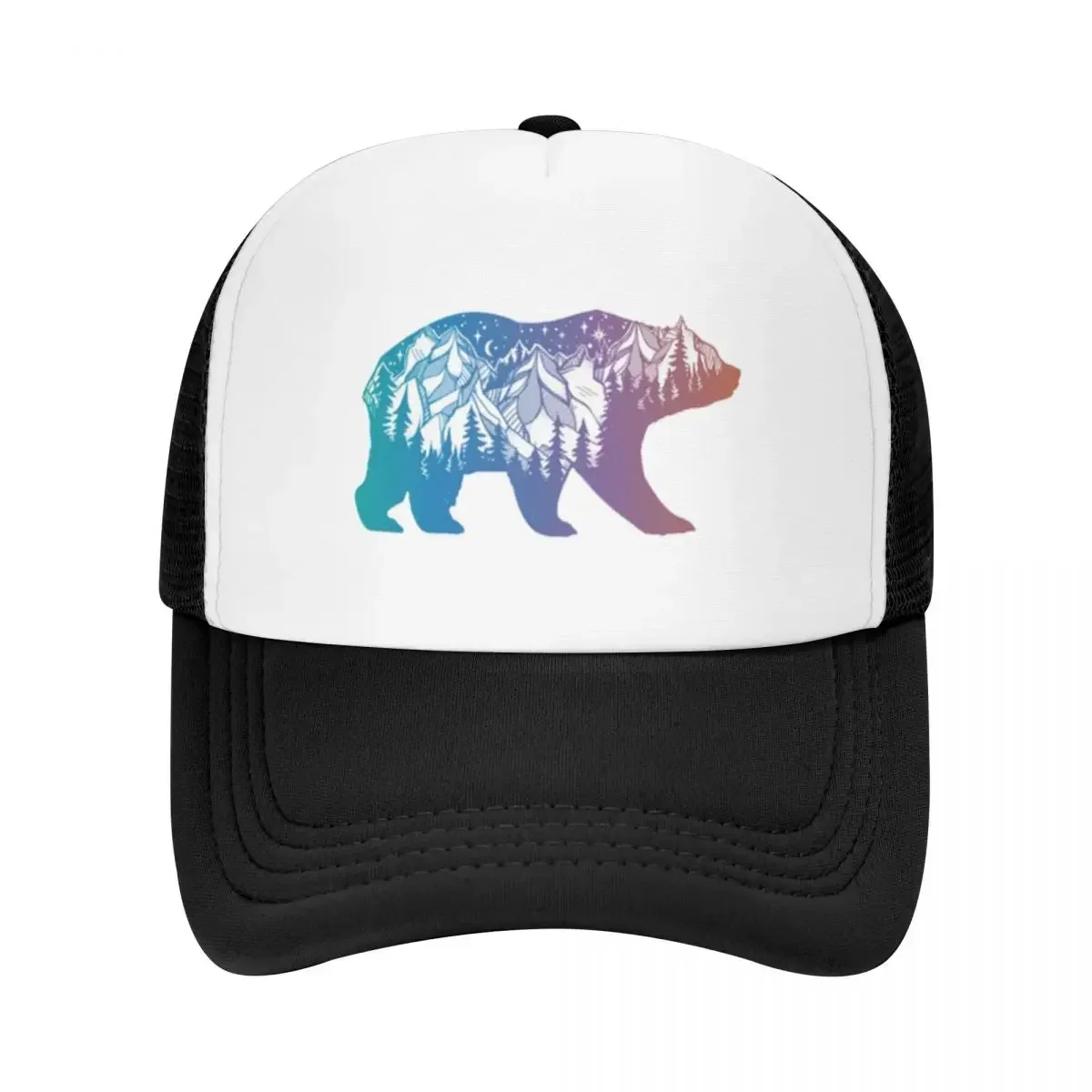 California Bear With Mountains - огляд і ціна Trucker Cap Mesh