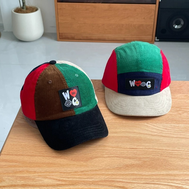 Unisex Color Block Corduroy Ba - огляд і ціна Corduroy Cap 5 Panel